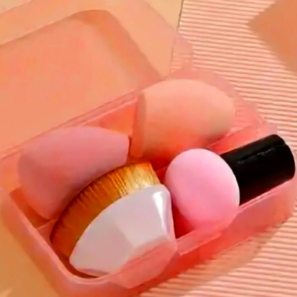 4Piece Blending Make up Brush Set with Case